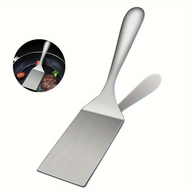 Okonomiyaki Spatula - 小型ステンレス鋼スパチュラ、グリルターナースパチュラ、グリルターナー、ステンレス鋼小型フライパンシャベル、メンタルクッキングシャベル