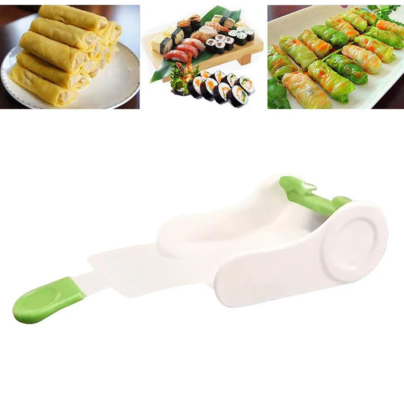 Spring Roll Wrapper - 創造的な野菜肉巻きツール、詰め物入りブドウ野菜葉巻き機、寿司メーカー、ガジェット、キッチンアクセサリー