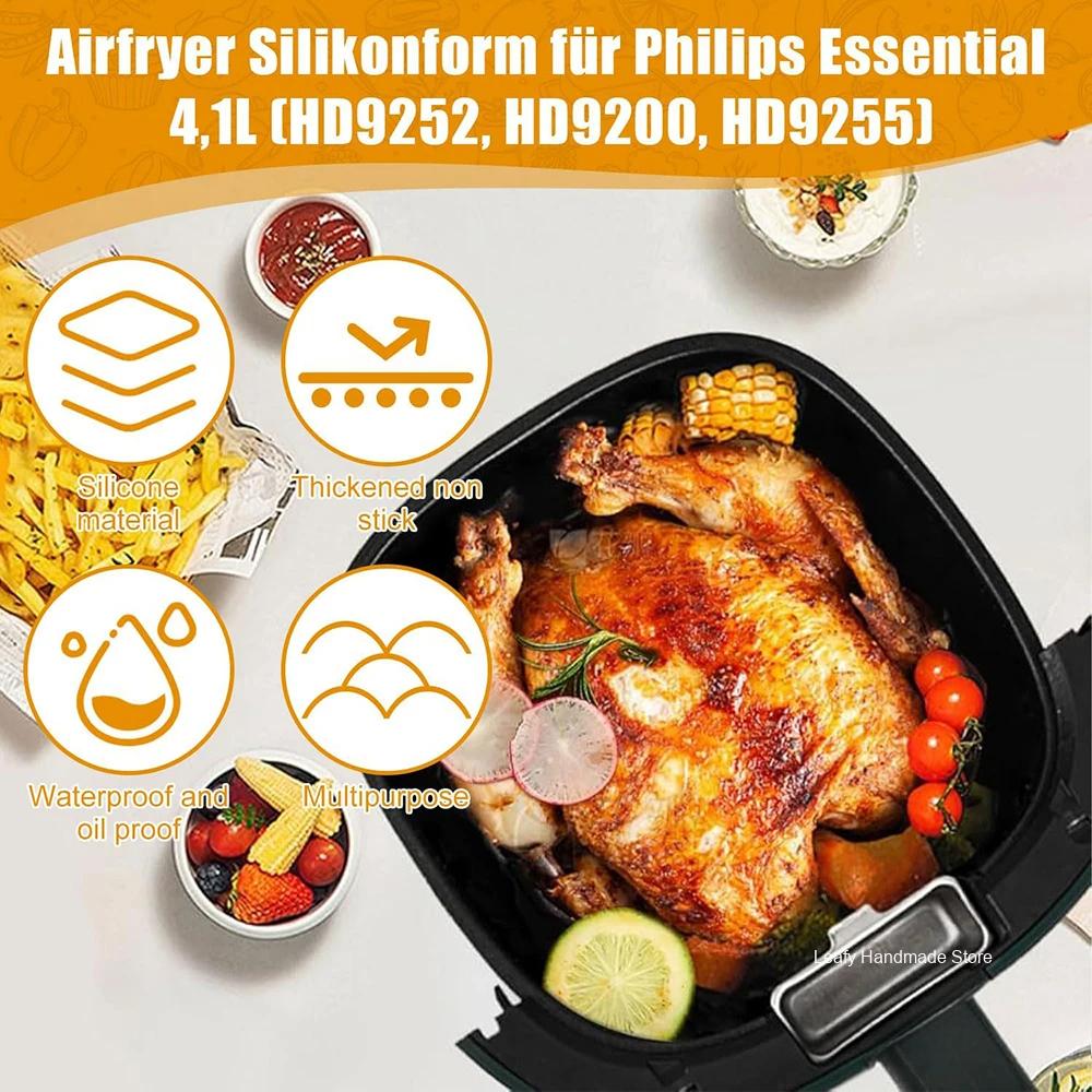 17 センチメートルシリコンエアフライヤー型フィリップス H - Philips Air Fryer Hd9252 のレビューと価格