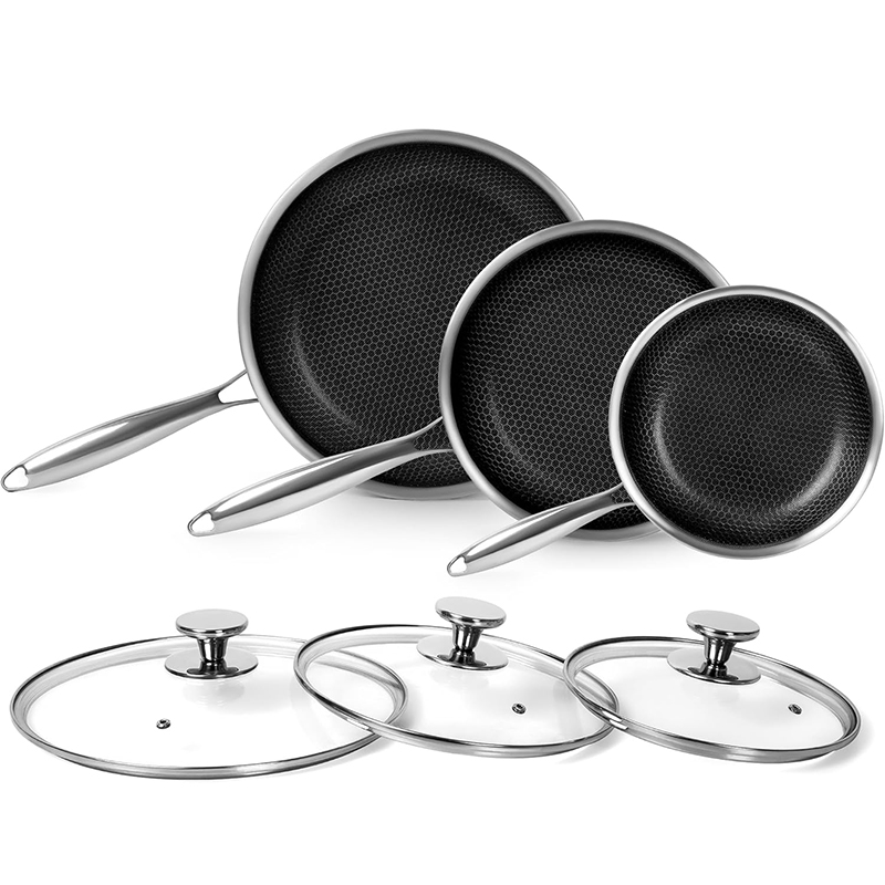 ステンレス鋼フライパン蓋付きハニカムノンスティックフライパン - Egg Waffle Pan のレビューと価格