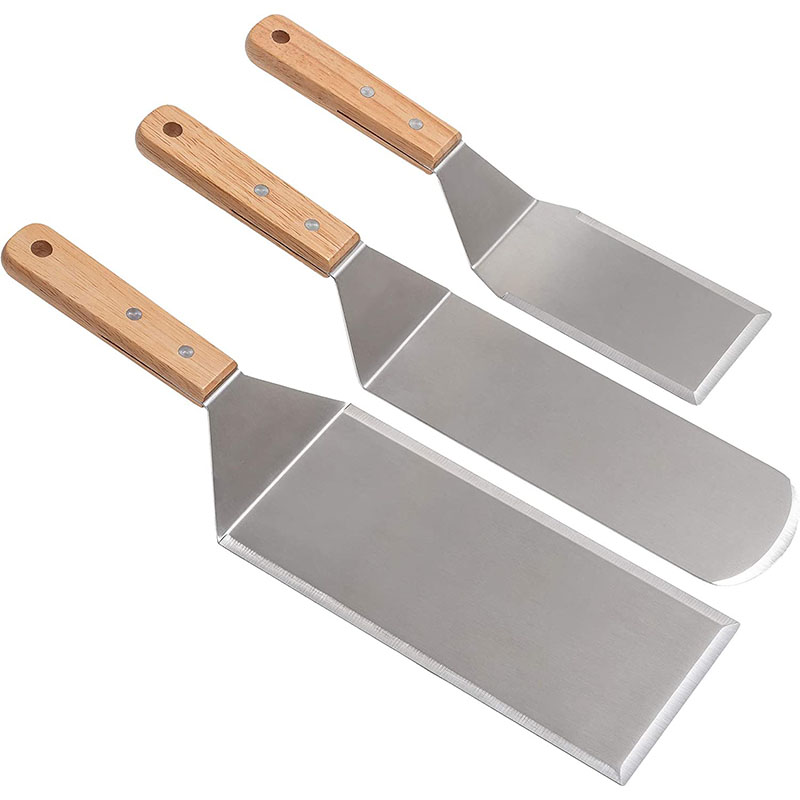 プロのステンレス鋼のピザセット,特大,パンケーキ,ハンバーガ - Okonomiyaki Spatula のレビューと価格