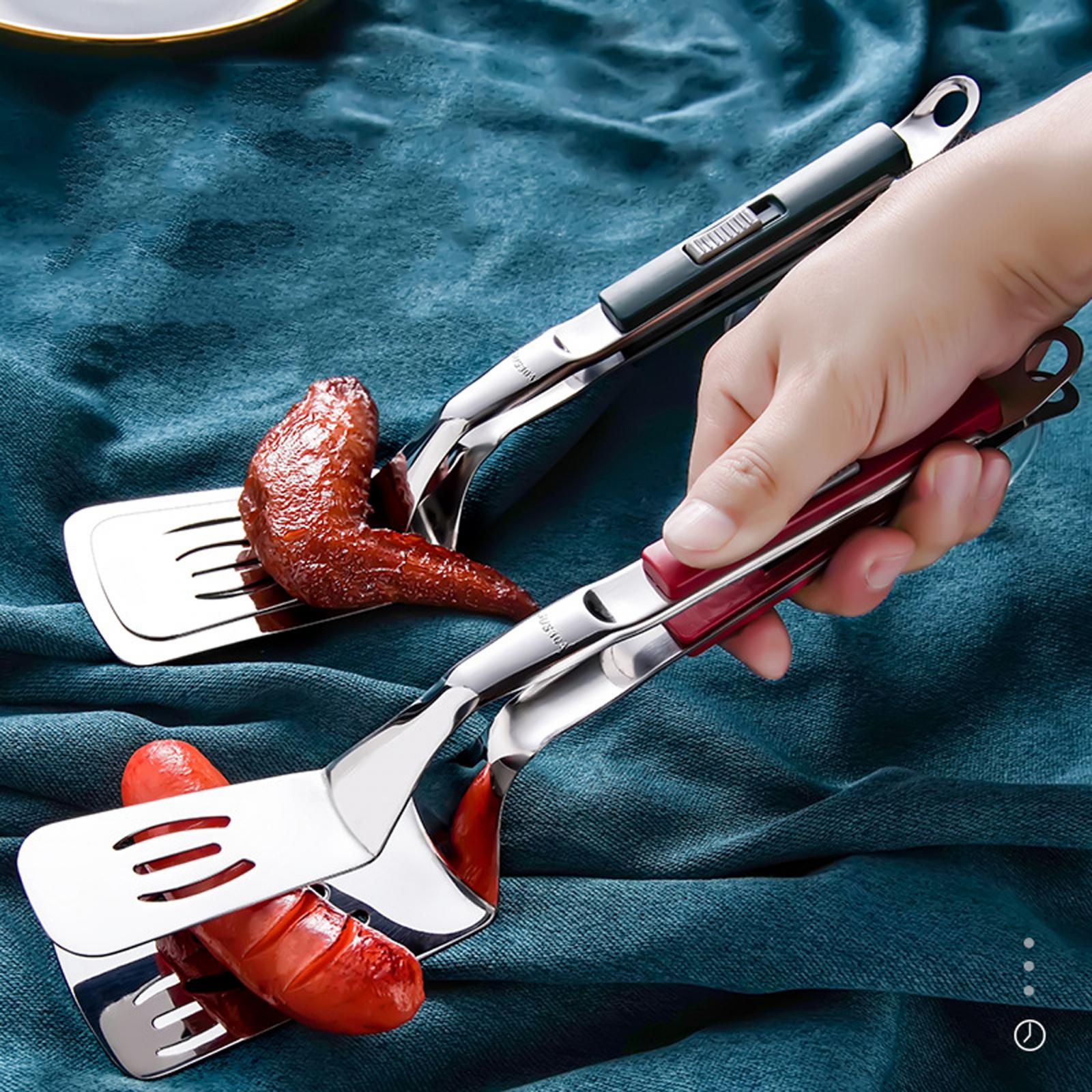 ステンレス鋼のトング,魚のクッキングフィレット,スロット付き - Okonomiyaki Spatula のレビューと価格