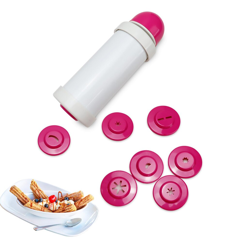 プラスチック製チュロス製造キット,チュロスガンマシン,8形状 - Churros Maker Gun のレビューと価格