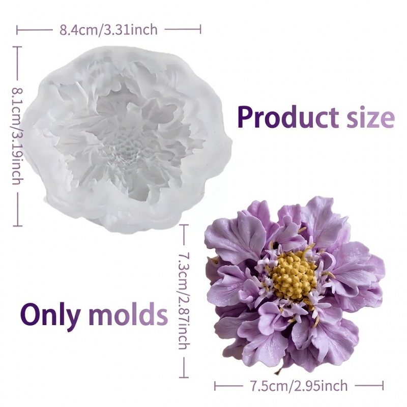 1つの夢のような青い鉢植えの花のシリコンモールド、DIYアー - Potsticker Mold のレビューと価格