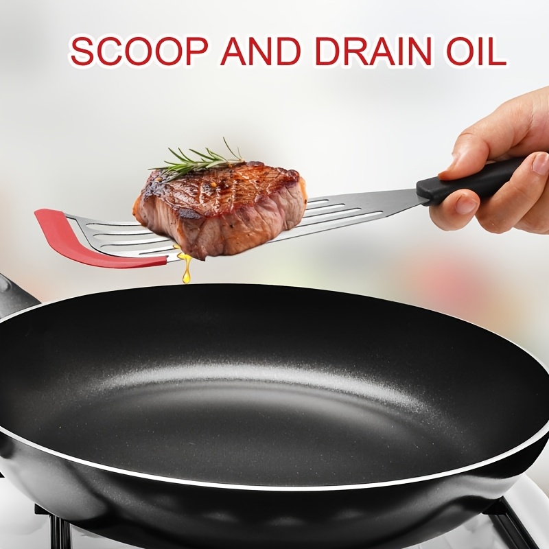 ステンレス鋼シリコン製スパチュラ、高温耐性のある魚料理用スパ - Okonomiyaki Spatula のレビューと価格