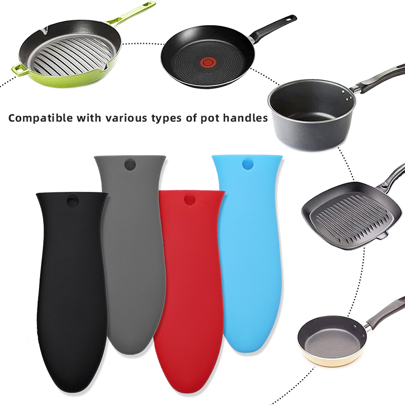 取り外し可能な滑り止めシリコンポットハンドル、鍋つかみホルダ - Cast Iron Corn のレビューと価格